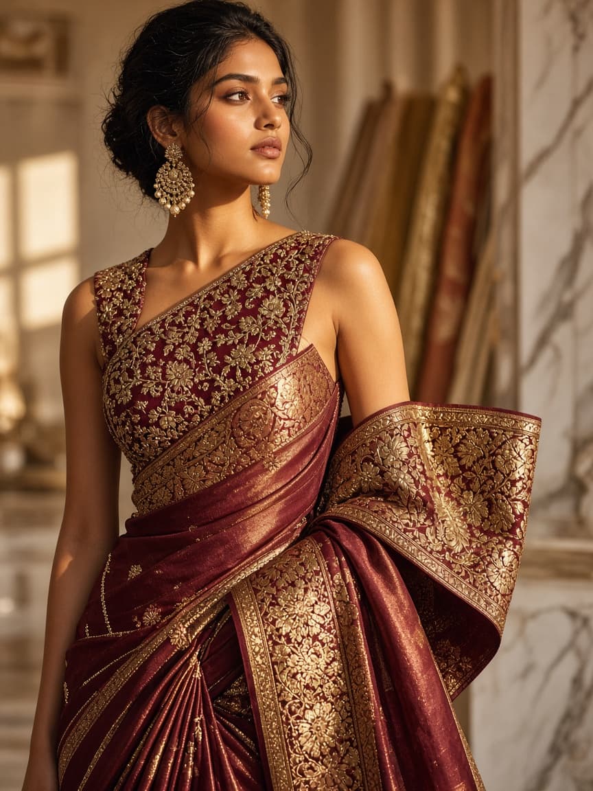 Banarasi silk worn by Ananya Mehta
