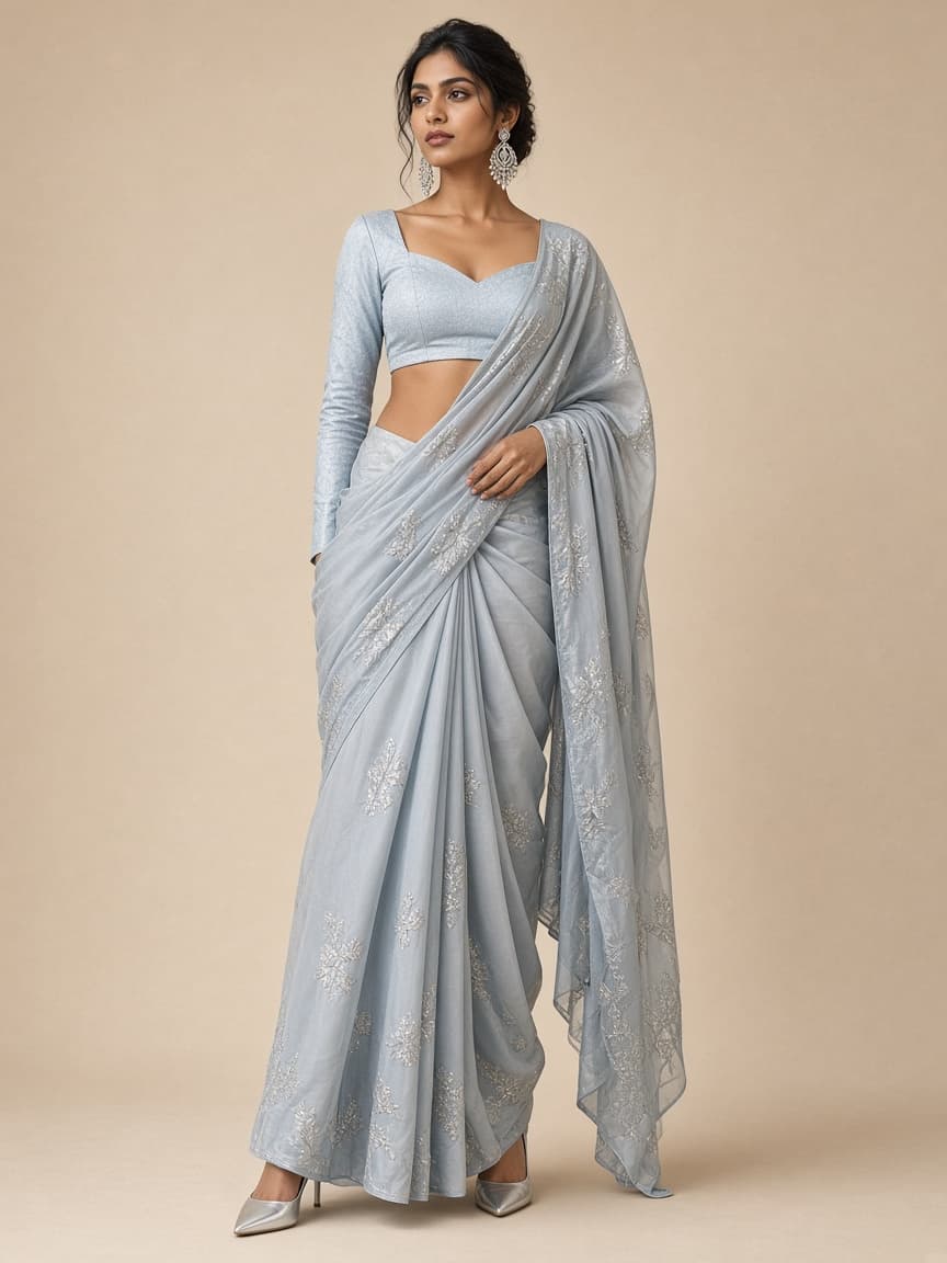 Bandhani worn by Nisha Kapoor