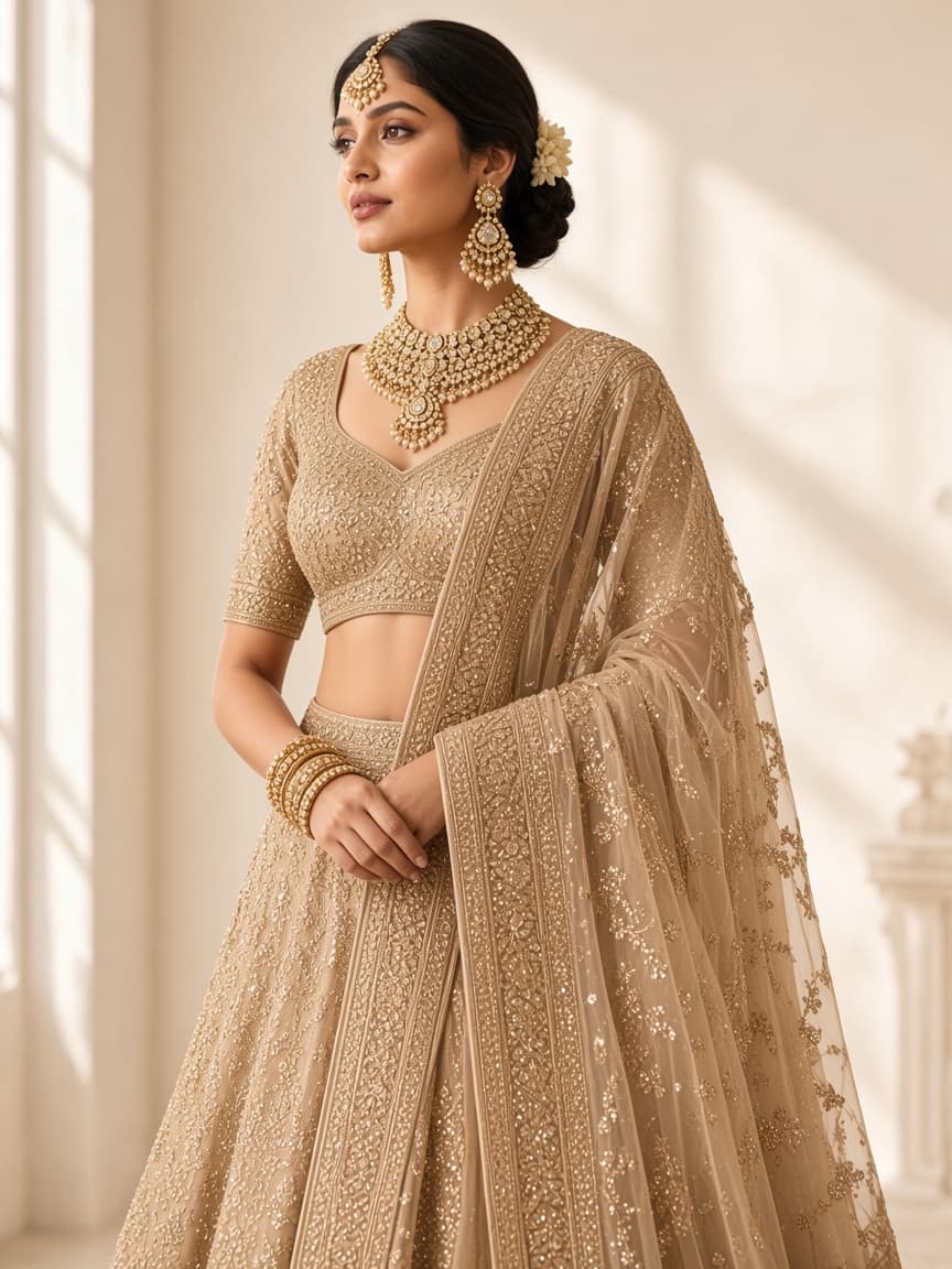 Ready-to-wear drape worn by Priya Shah